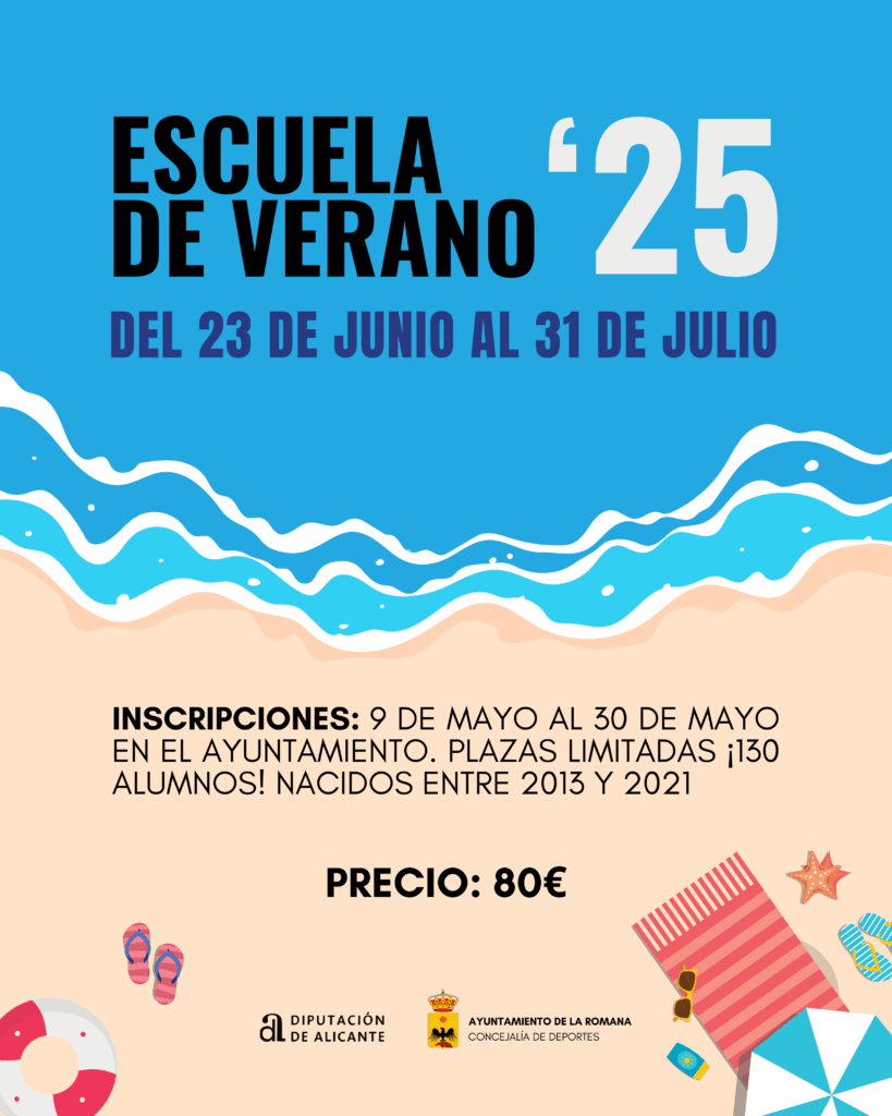 ABIERTO EL PLAZO DE INSCRIPCIÓN PARA LA ESCUELA DE VERANO 2025