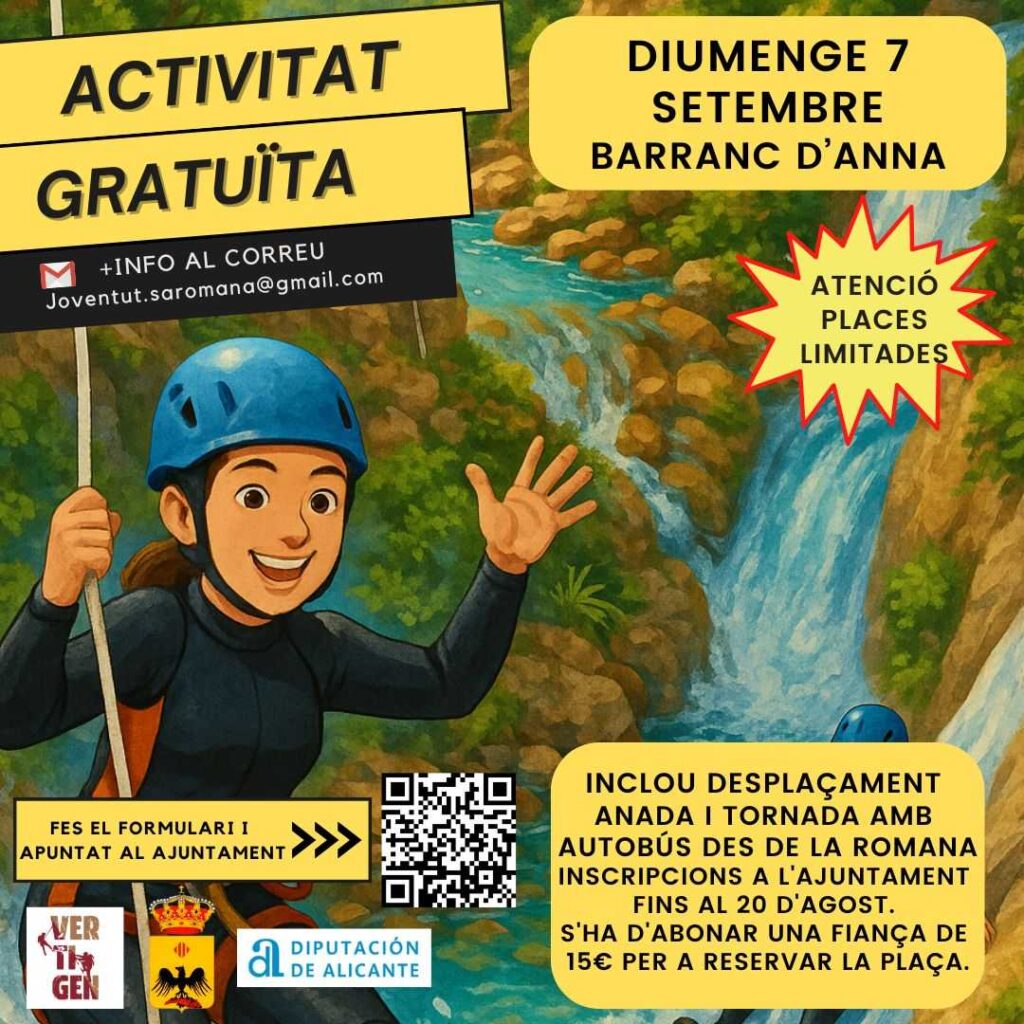 ÉXITO DE PARTICIPACIÓN EN LA ACTIVIDAD MULTIAVENTURA EN EL BARRANCO DE ANNA