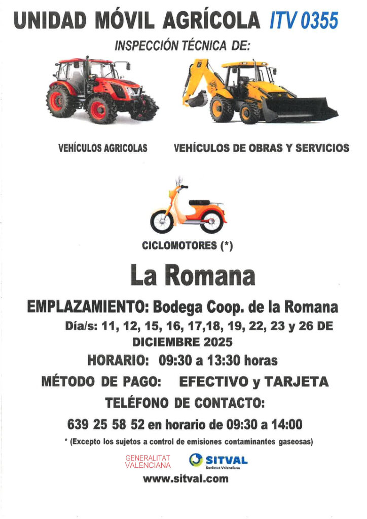 ITV MÓVIL AGRÍCOLA 2025