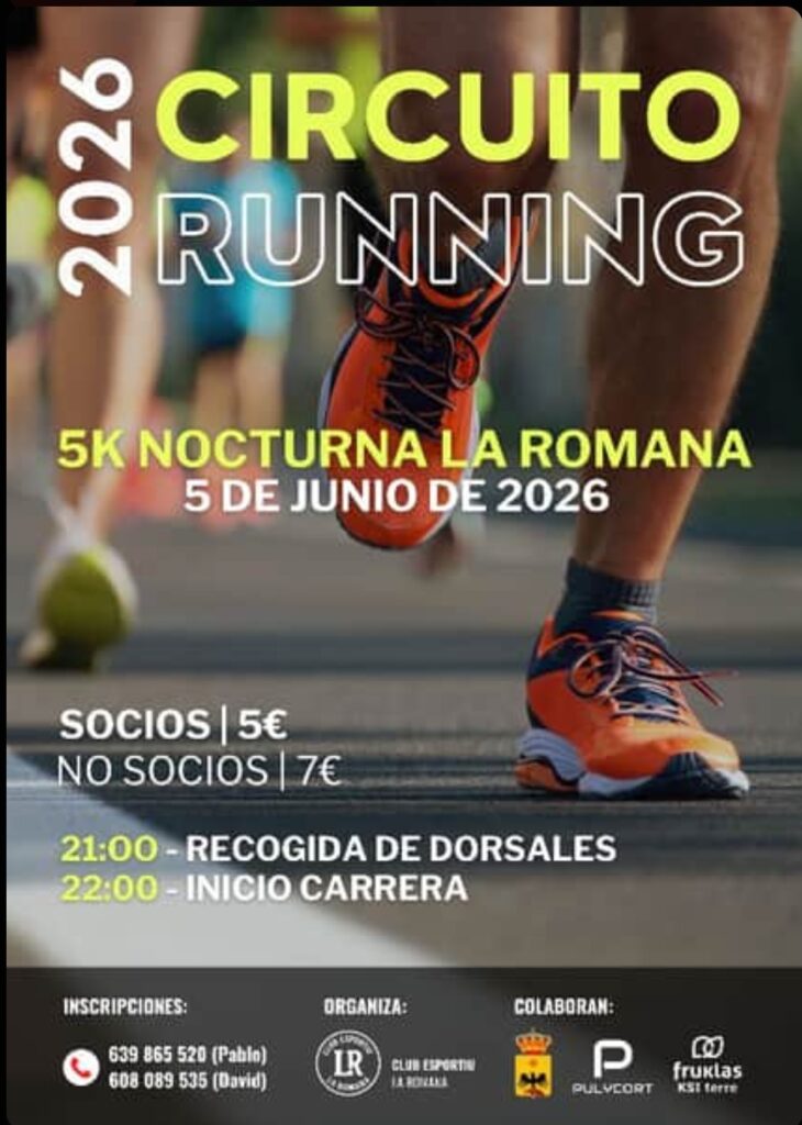 5K NOCTURNA LA ROMANA – 2ª PRUEBA CIRCUITO RUNNING LA ROMANA