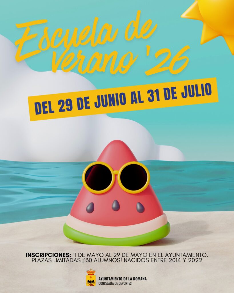 ABIERTO EL PLAZO DE INSCRIPCIÓN PARA LA ESCUELA DE VERANO 2026