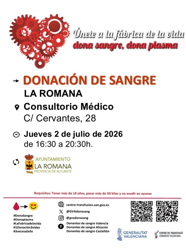 PRÓXIMA COLECTA DE DONACIÓN DE SANGRE