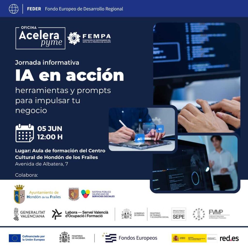 IA en acción en Hondón de los Frailes: herramientas y prompts para ahorrar tiempo, comunicar mejor y vender con más criterio