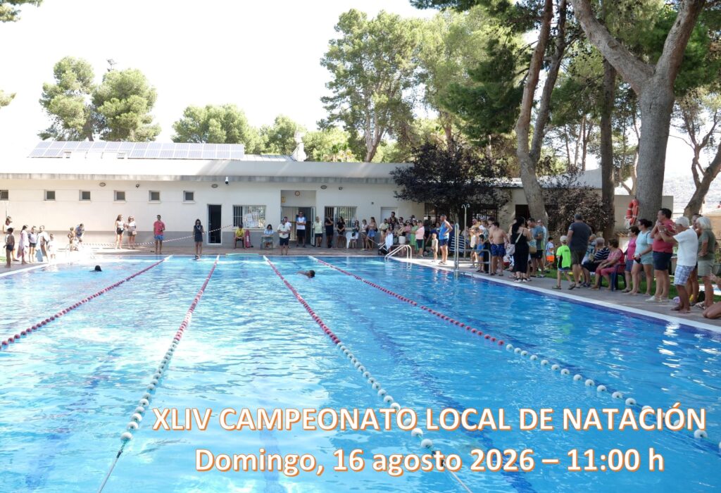 El domingo 16 de agosto celebramos el tradicional Concurso de Natación